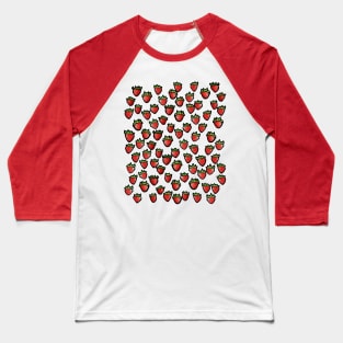 Strawberries Strawberry Cascade Baseball T-Shirt